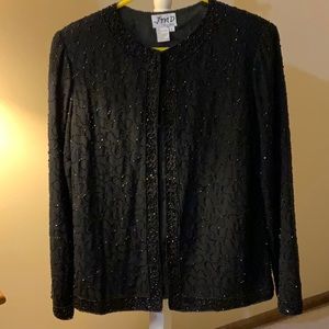 Sequin black evening jacket